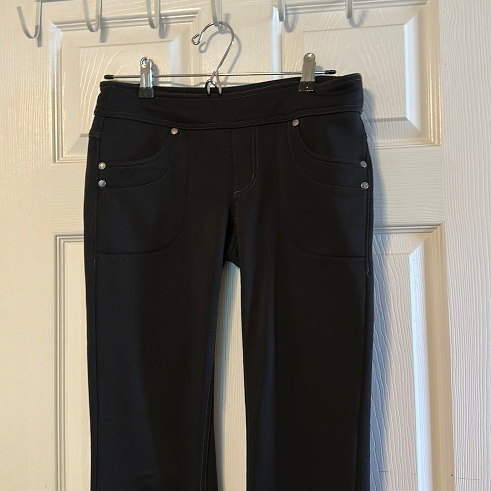 ATHLETA lined slip on black leggings Size: XSP